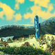 Finally finding a planet with tufts of grass and blue skies feels so good!